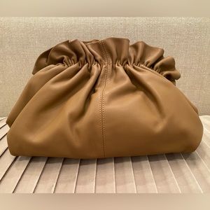 Loeffler Randall Loretta Cinch Clutch in Tobacco Color